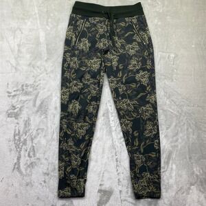 Athleta Trekkie North Printed Jogger Pants Women Sz 2 Fits 28" Floral Zippers